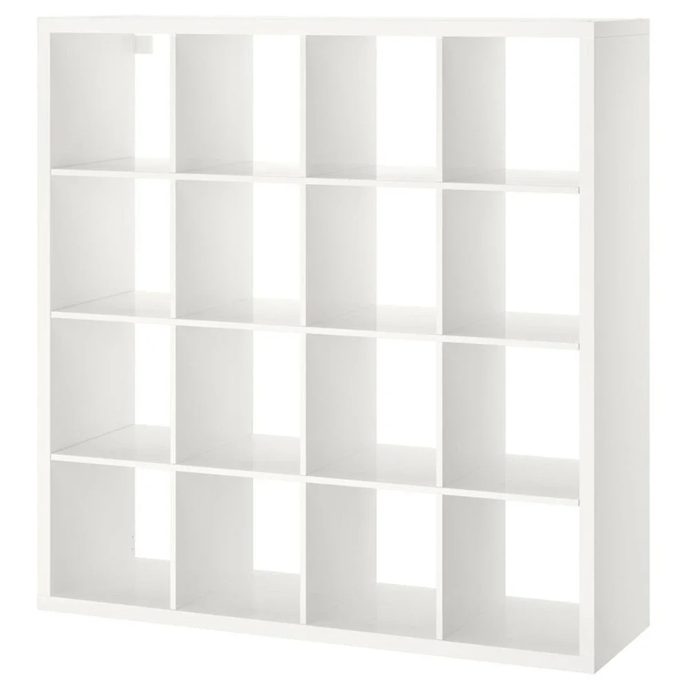 IKEA KALLAX Shelving Unit 147x147 cm High White Gloss 203.057.45 Open Box
